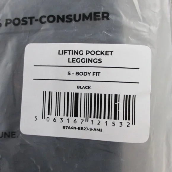 Gymshark Lifting Pocket Leggings Womens Small Black Body Fit High Waisted Gym - Picture 5 of 6